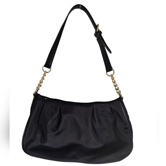Calvin Klein Black Shoulder Bag with Gold Chain Strap - Picture 2 of 7